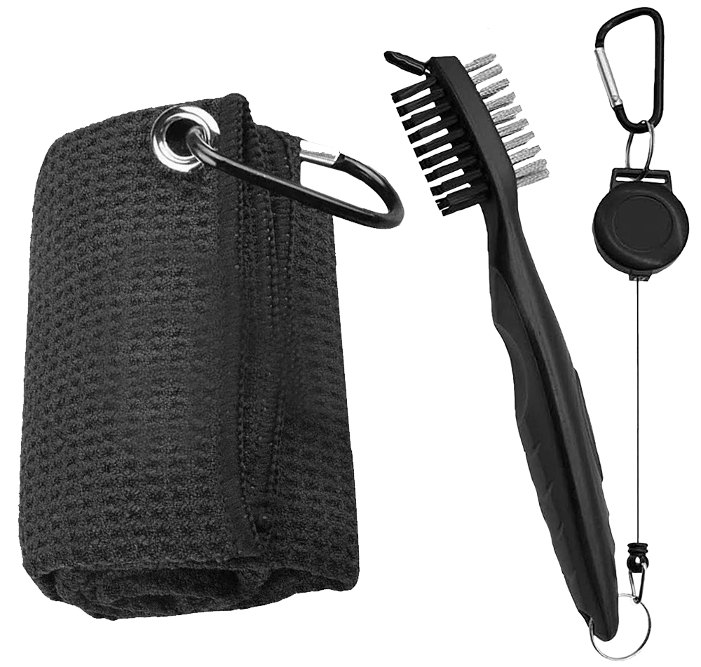 Golf Equipment To Improve Your Game - Complete set golfclubborstel en handdoekreiniger met
